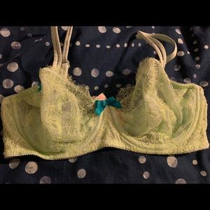 Unlined VS bra light green 34D